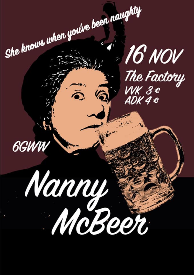 18 11 16 Klassenfuif Nanny Mc Beer The Factory Vrijdag 16 november 2018